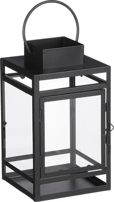 Produktbild von Mica Decorations Storm Laterne - L14 x B13 x H23 cm - Schwarz