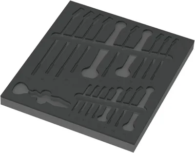 Produktbild von 9831 Schaumstoffeinlage 6003 Joker Set 1, ohne Werkzeug, 344 x 30 x 392 mm