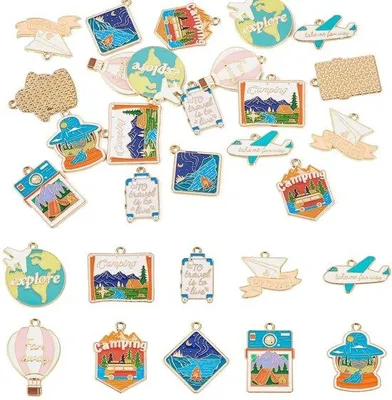 Productafbeelding van Set van 20 emaille armbanden voor het maken van creatieve sieraden
