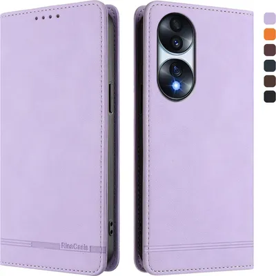 Obrázek produktu pro Pouzdro pro Honor 70, retroPolyuretankožené flip pouzdro s stojánkem a přihrádkami na karty Fialový