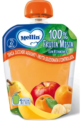 Immagine prodotto di Mellin Pouch Frutta Mista 90 G