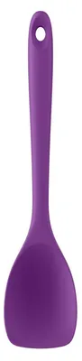 Productafbeelding van Siliconen spatel/kooklepel, 315°C hittebestendig, paars, 28 cm