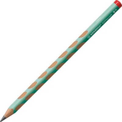 Produktbild von STABILO Ergonomischer Dreikant-Bleistift für Rechtshänder -  EASYgraph in pastellgrün - Einzelstift - Härtegrad HB  graphitgrau
