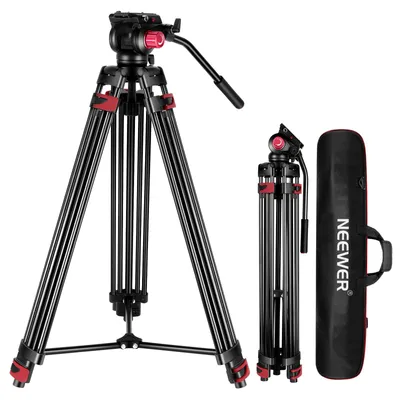Productafbeelding van NEEWER 79"/200cm Videostatief, robuust camerastatief van aluminiumlegering