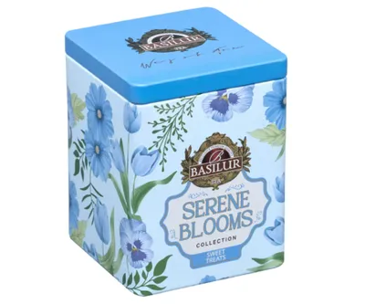 Zdjęcie produktu dla Basilur SWEET TREATS herbata zielona TRUSKAWKA RÓŻA MALINA prezent PUSZKA - 75g