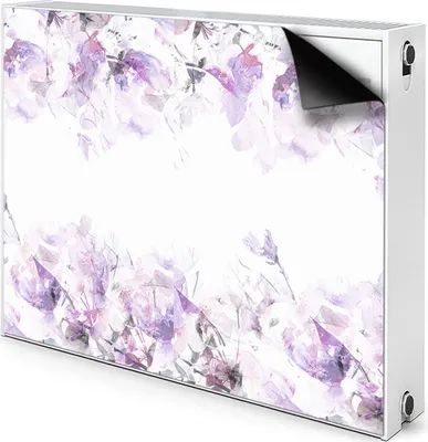 Produktbild von Magnet Heizkörper-Abdeckung Verkleidung Abdeckung Heizkörperabdeckung 110x60 cm  - Abstraktion, Blumen
