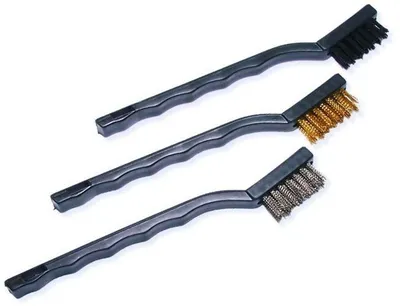 Image de BROSSES EN ACIER INOXYDABLE NYLON 40 mm 3 pièces