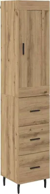 Produktbild von Highboard Artisan-Eiche 34,5 x 34 x 180 cm Holzwerkstoff
