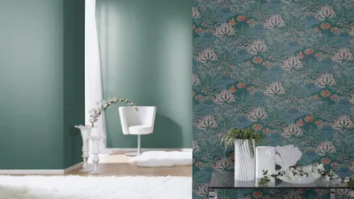 Produktbild von Rasch Exotisch Vliestapete in Blau-Blaugrau Sophia 711332