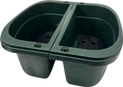 Image de BAMA Jardinière suspendue KLUNIA 40 cm, verte Quantité : 2 pièces