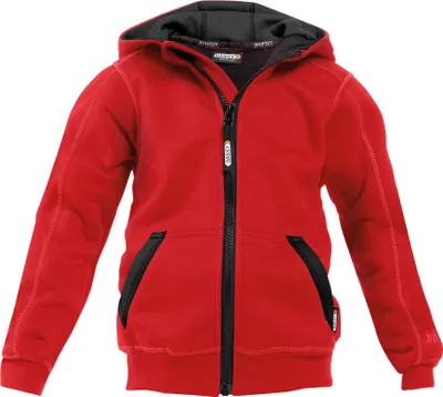 Produktbild von DASSY Sweatshirt Kinder WATSON rot/schwarz Gr. 158/164