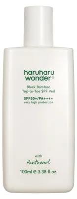 Zdjęcie produktu dla Haruharu Wonder – Czarna mgiełka bambusowa od stóp do głów  SPF 50+  PA++++ , 100 ml