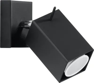 Produktbild von Wandleuchte MERIDA schwarz 1xGU10 10W Stahl 8x16x8cm Sollux Lighting