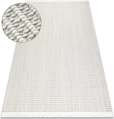 Produktbild von Teppich NANO FH72A Melange, Schlinge, flach gewebt weiß Weiß 160x220 cm