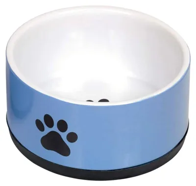 Produktbild von Keramischer Napf Pfote, blau Ø 17 x 8 cm, 1,10 l, 1 Stück