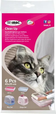 Obrázek produktu pro IMAC kočičí toaletní sáček - balení po 6 kusech, rozměry: 50 x 40 x 12 cm
