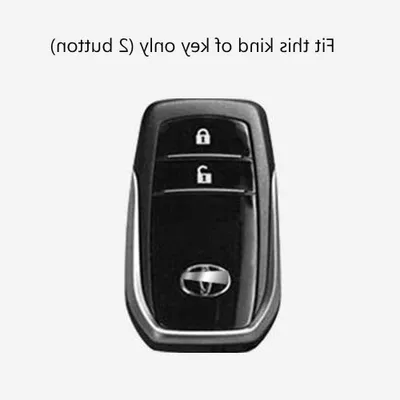 Productafbeelding van Autosleutel Fob Cover - Sleutel Beschermhoesje - Sleutel Beschermen - Dubbele Bescherming - 2 Knops - Blauw