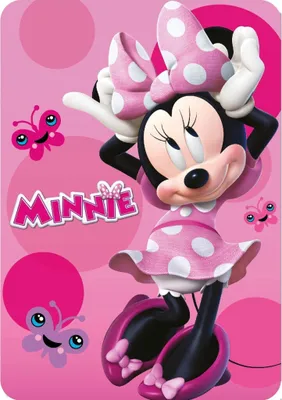 Zdjęcie produktu dla Koc dla dzieci polarowy 100X140 Myszka Minnie