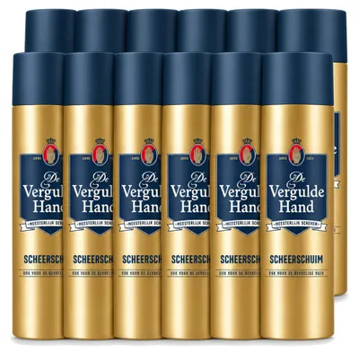 Immagine prodotto di 12 confezioni di schiuma da barba De Vergulde Hand, contenenti ciascuna 250 ml - Confezione - 12 pezzi