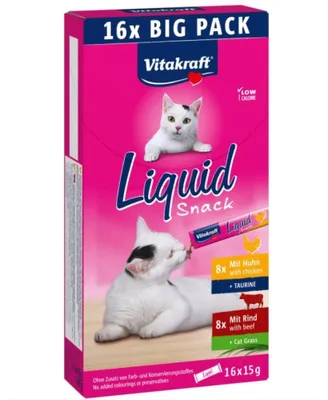 Zdjęcie produktu dla Przysmak dla kota VITAKRAFT CAT LIQUID SNACK multipack 16x15g