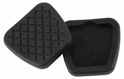 Productafbeelding van Set rubberen pedaaldoppen - vervangingsonderdeel - OE-nummer 46545-SA5-000 - voor Honda Accord/CR-V - afmetingen 60x62x10 mm - lichtgewicht - 2 stuks