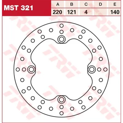 Produktbild von TRW Bremsscheibe Allround starr MST321 CR125R JE02