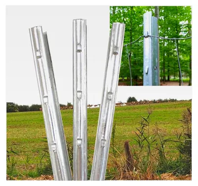 Produktbild von Z-Profil Zaunpfosten 2,15 m 30x verzinkt Zaunpfähle inkl. Haken | Metallzaunpfosten für Wildzaun, Weidezaun, Drahtzaun, Wildschutzzaun, Knotengeflecht, Forstprofil, Forstzaun
