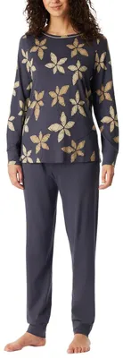 Immagine prodotto di Set pigiama Schiesser Comfort Nightwear composto da camicia a maniche lunghe e pantaloni lunghi, In cotone naturale, Con scollatura rotonda