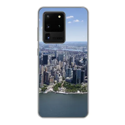 Produktbild von MuchoWow® Handyhülle Schutzhülle Hülle für Samsung Galaxy S20 Ultra New York - USA - Skyline Silikon Softcase Handy Hülle - Karteninhaber