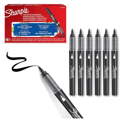 Produktbild von Sharpie 2218069, 1 Stück(e), Schwarz, Pinselspitze, Schwarz, Acrylbasierte Tinte