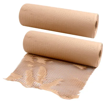 Honigwabenpapier 2 Rollen 30 cm x 30 m braun