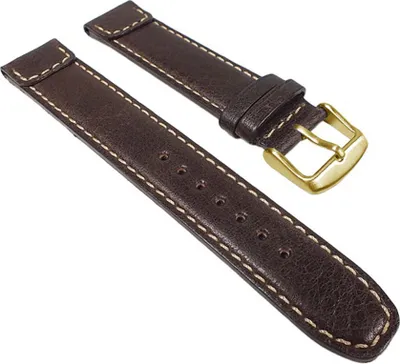 Produktbild von Soft Vintage Ersatzband Uhrenarmband Kalbsleder Band Braun 24013G, Stegbreite:20mm