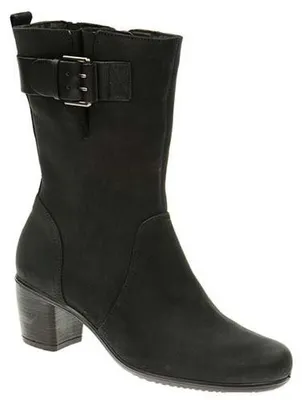 Produktbild von Damen ECCO TOUCH 55 B schwarz Leder Reißverschluss Stiefel 36
