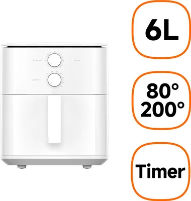 Produktbild von Xiaomi MAF13 Einzelbild 6 l 1550 W Heißluftfritteuse Weiß