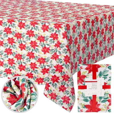 Produktbild von Schmutzabweisende Weihnachtstischdecke 220x150 cm