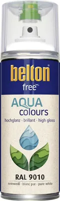 Produktbild von belton free Lackspray AQUAcolours 400 ml reinweiß hochglanz