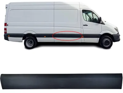 Für Mercedes Sprinter W906 2006-2018 Seitenleiste Türleiste Schiebetüre RECHTS in der Farbe von Carparts-Online GmbH