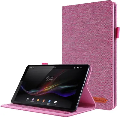 Produktbild von König Design Tablet-Hülle kompatibel mit Lenovo Tab M8 4th Gen Stoff Smart Cover Case Etui Rosa