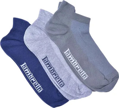 Immagine prodotto di Lambretta - Calzini da uomo (confezione da 3) LB100 (39,5 EU - 45,5 EU) (blu navy/khaki/grigio screziato)