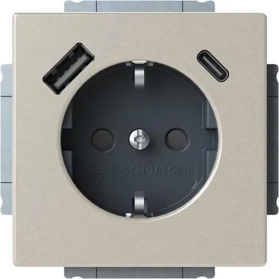 Obrázok produktu pre Busch-Jaeger SCHUKO Steckdose USB-A+C 20 EUCB2USBAC-866 (2CKA002011A6314)