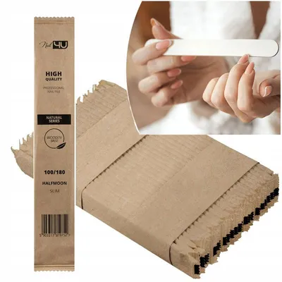 Produktbild von Nail4U Nagelfeile Slim Halbmond 100/180 25 Stück