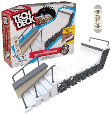 Productafbeelding van Tech Deck - Primitive Skate Park, een vinger-skateboard-ramp met een authentiek ontwerp