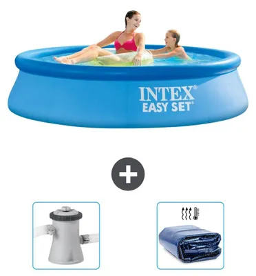 Imagen del producto de Conjunto de piscina Easy Set - 244 x 61 cm - de 3 piezas - S21291