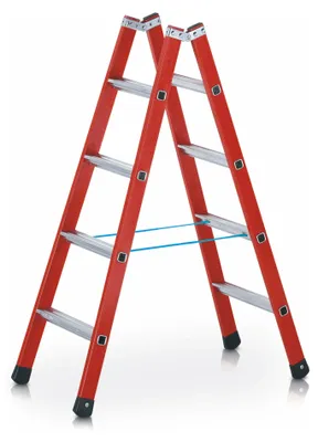 Produktbild von Zarges Breitsprossen-Stehleiter in GFK-Mischbauweise EFAmix B 2x8 Sprossen