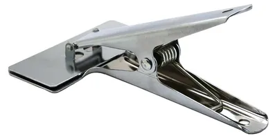 Produktbild von 1 Stoff-Klammer aus Metall Stoffzange Halteklammern Clips Näh-Zubehör Variantenwahl, Größe:120 mm | mit Andruckwippe
