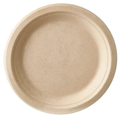 Produktbild von Teller, Zuckerrohr "pure" ungeteilt Ø 18 cm · 2 cm natur