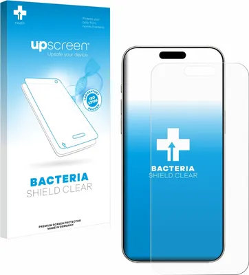 Produktbild von upscreen Schutzfolie für Apple iPhone 16 Displayschutz Displayschutzfolie Folie Klar antibakteriell