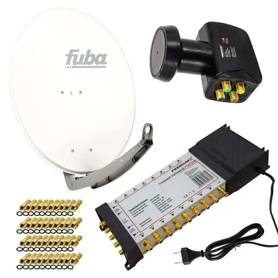 Produktbild von PremiumX SAT Anlage Fuba DAA 780 W Antenne 5/16 Multischalter LNB F-Stecker