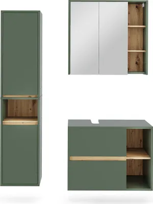Immagine prodotto di Set di mobili da bagno Vicco Viola Verde/Artigianale 3 parti, Model 55234
