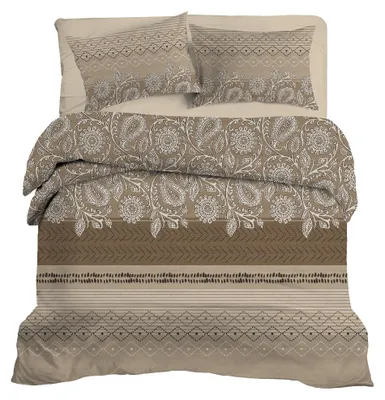 Productafbeelding van LINNICK Dekbedovertrek Katoen Renforcé Mahfer - beige 240x200/220